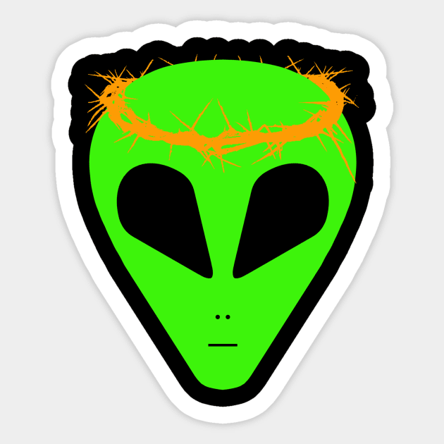 Alien Jesus #1 Sticker by SiSuSiSu